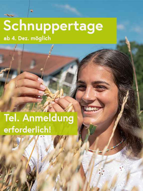 Schnuppertage an der HBLA Pitzelstätten ab 4. Dezember möglich!
