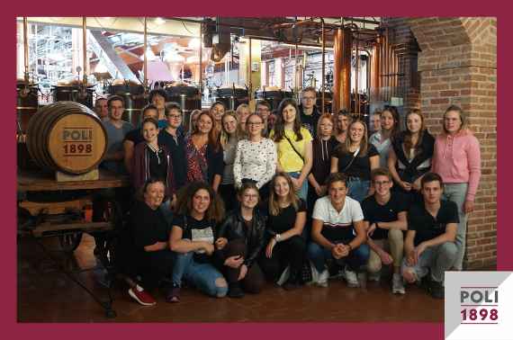 Schülerinnen und Schüler auf Exkursion in Vicenza