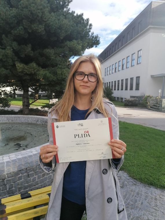 Schülerin mit dem Italienisch-Zertifikat PLIDA