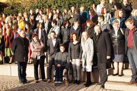 Weihnachtsfeier mit Schülern und Lehrern an der HBLA Pitzelstätten