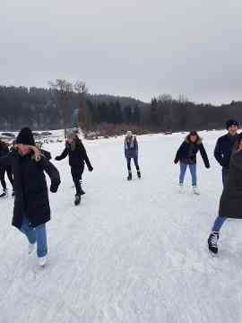 Bewegung und Sport in der Winterlandschaft