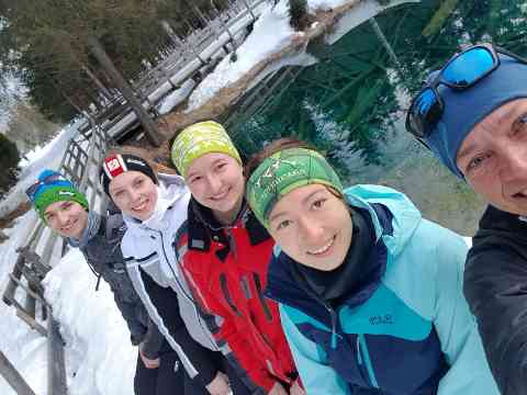 Bewegung und Sport in der Winterlandschaft