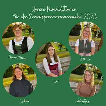 Unsere Kandidatinnen für die Schulsprecherinnenwahl 2023 - 1